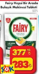 FAİRY HEPSİ BİR ARADA BULAŞIK MAKİNESİ TABLETİ 50’Lİ FAİRY HEPSİ BİR ARADA BULAŞIK MAKİNESİ TABLETİ 50’Lİ